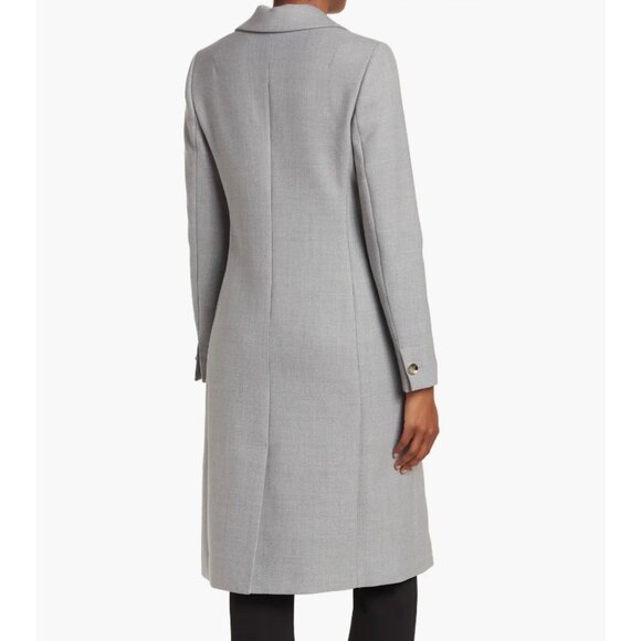 New Ted Baker Faedra Wool Blend Tailored Coat Gray sz 5, 12, L $595 - Picture 2 of 10